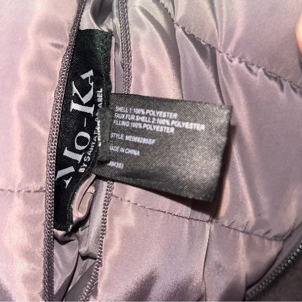 Mo-KA By Santa Fe Apparel Hooded Reversible Puffer Vest - Picture 5 of 12